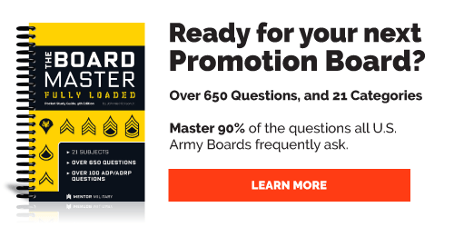 Army Promotion Study Guides from Mentor Military